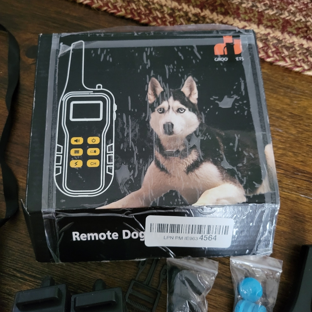 Groovy Pets 2 in 1 Remote Dog Training Collar & Automatic Bark Control Collar.